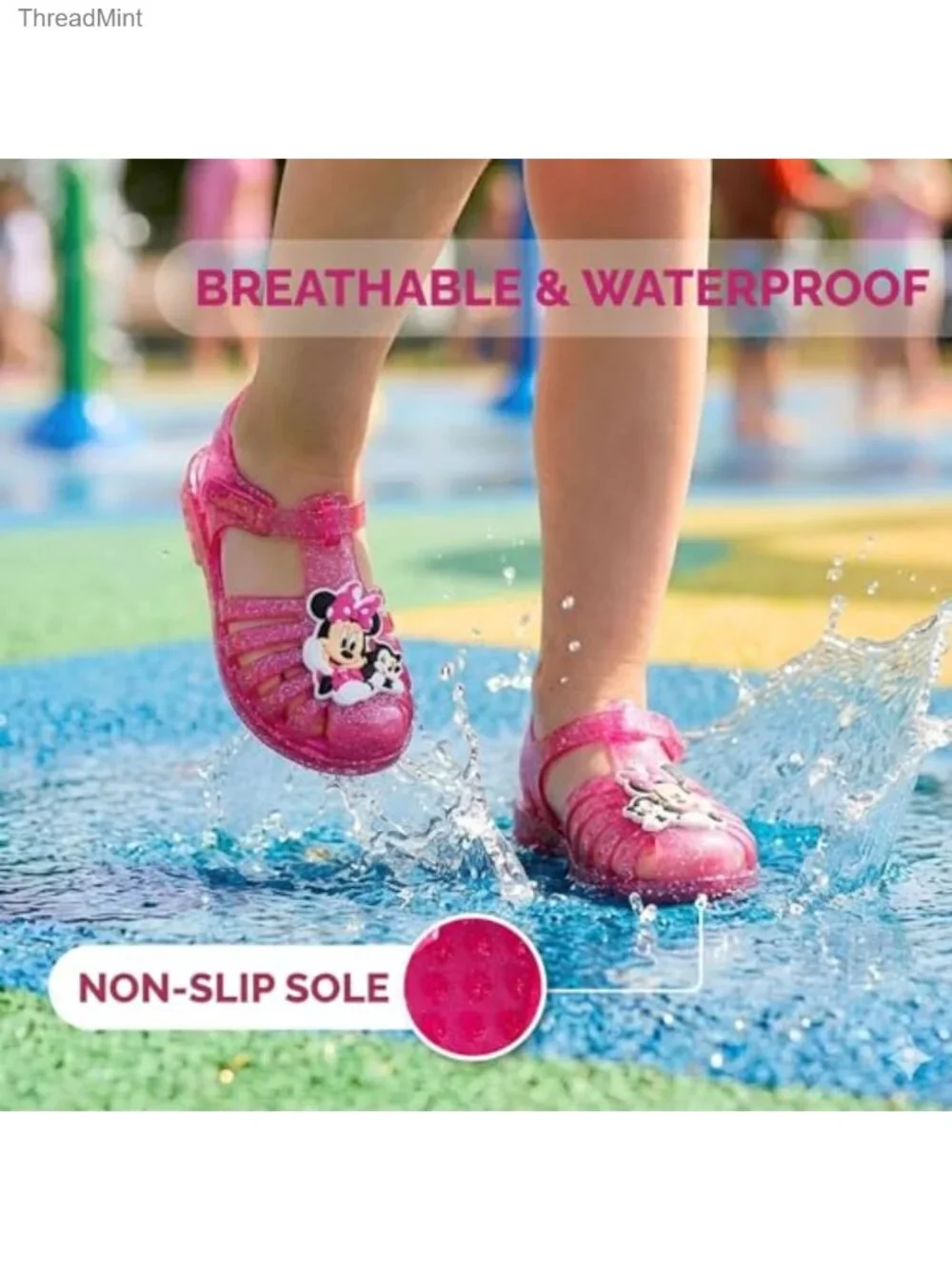Disney Girls Jelly Sandals Frozen Minnie Mouse Sesame Street Elmo Abby Peeps